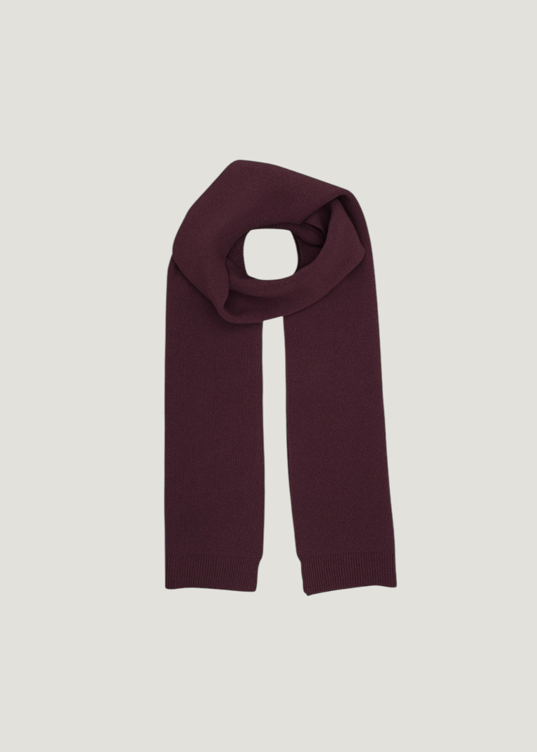 Écharpe en laine mérinos recyclée | bordeaux "Merino wool scarf - oxblood red", Colorful Standard, photo 1