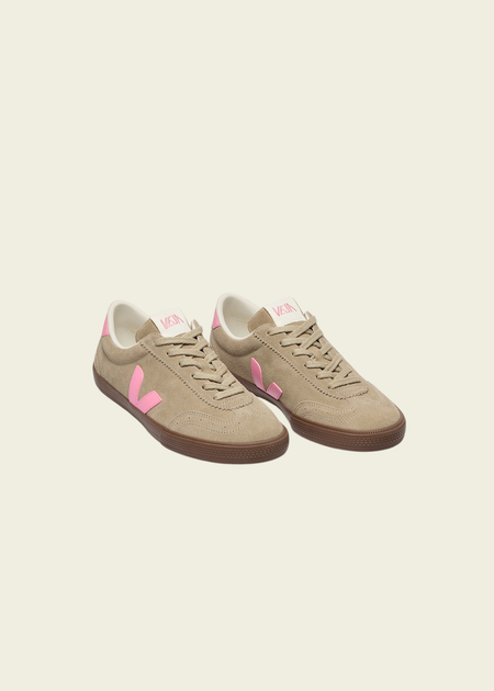 Baskets en cuir | beige "Volley - taupe_malibu_bark" - Veja