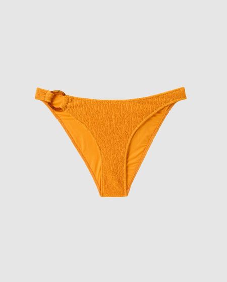 Bas de maillot en matières recyclées | orange "ring bikini briefs - apricot"