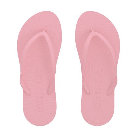 Tongs en caoutchouc naturel | rose "slim pink"