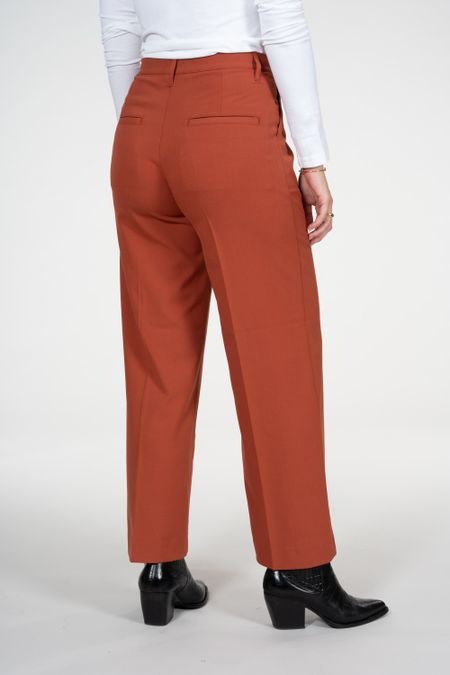 Pantalon large orange en matière recyclée et ecovero - posey, Knowledge Cotton Apparel, photo 2