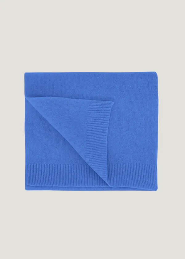 Écharpe en laine mérinos recyclée | bleu "Merino wool scarf - pacific blue", Colorful Standard
