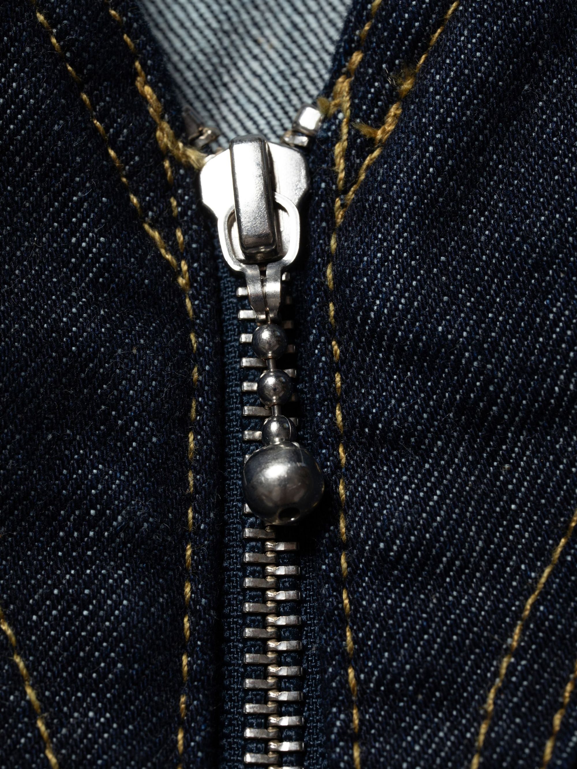 Robe denim en coton bio | brut "ina denim dress one wash dark blue", Nudie Jeans, photo 3