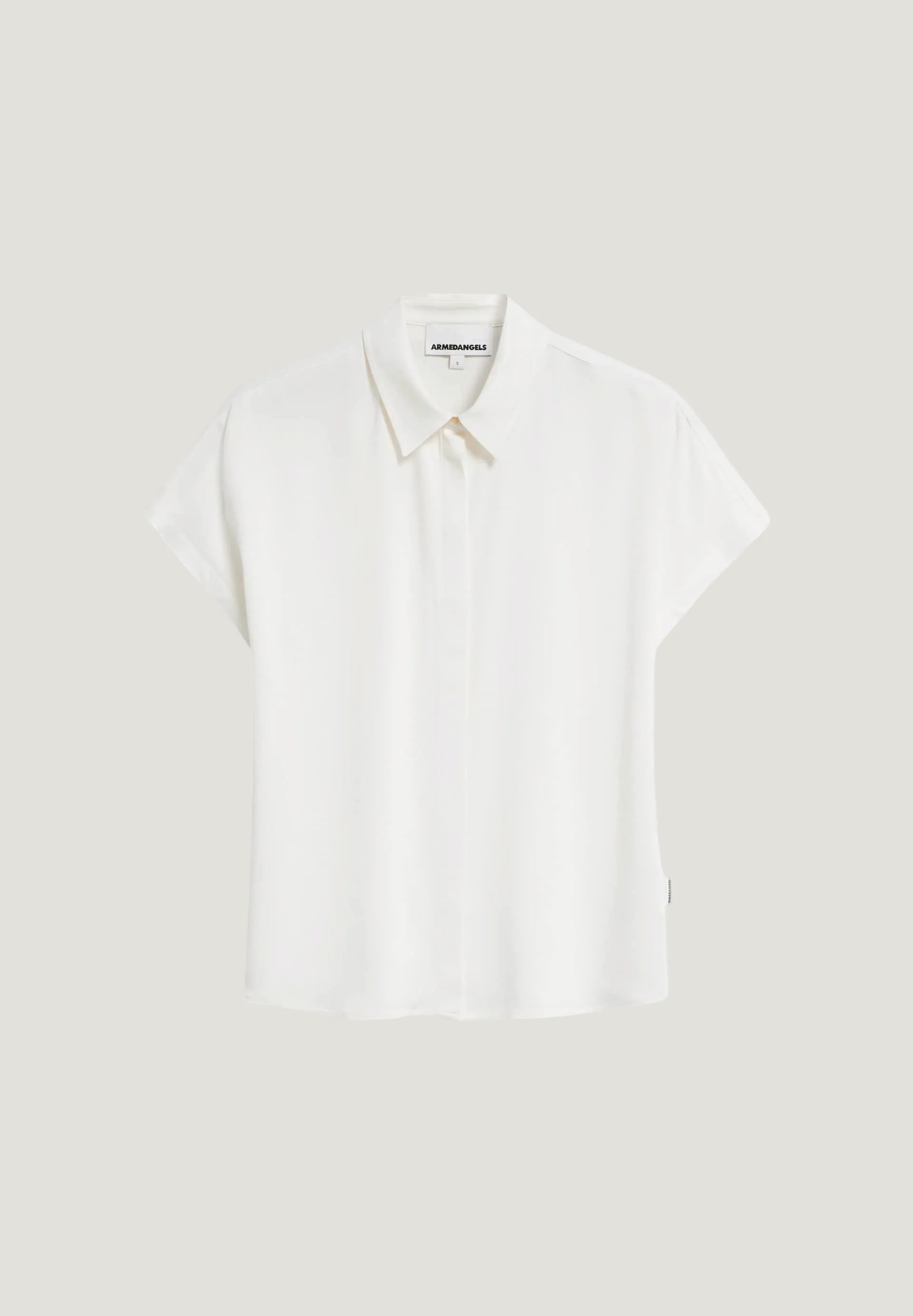 Chemisier en ecovero | blanc "larisaana off white", Armedangels, photo 5