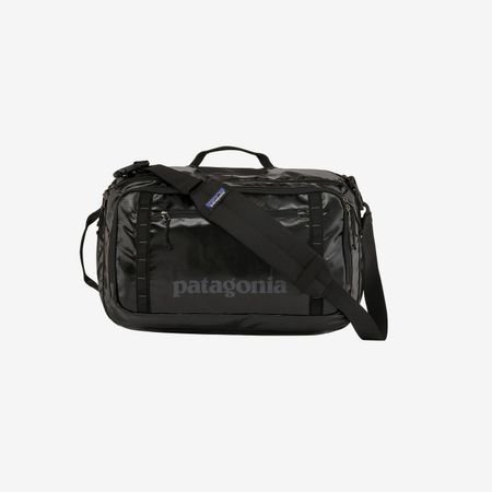 Sac à dos noir en polyester et nylon recyclé - black hole