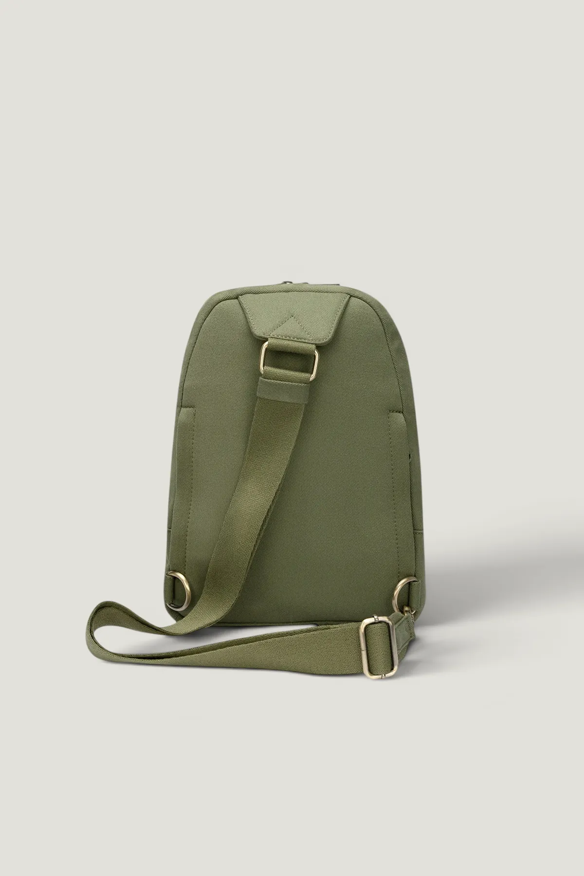 Sac bandoulière Sling bag en coton bio | olive "felix olive" - olive, Hindbag, photo 2