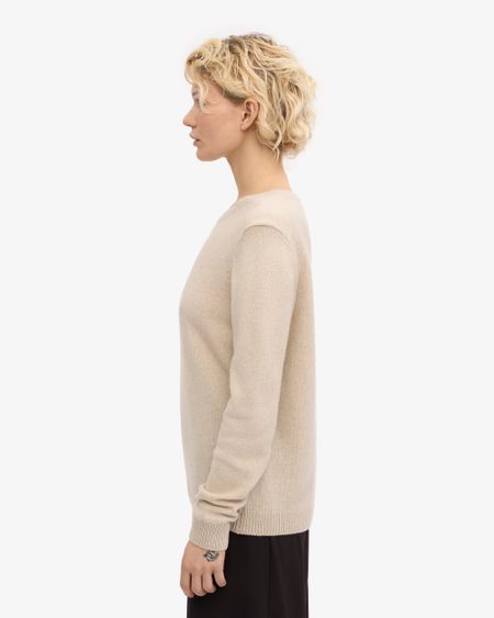 Pull en laine mérinos recyclée  - ivory white, Colorful Standard, photo 3