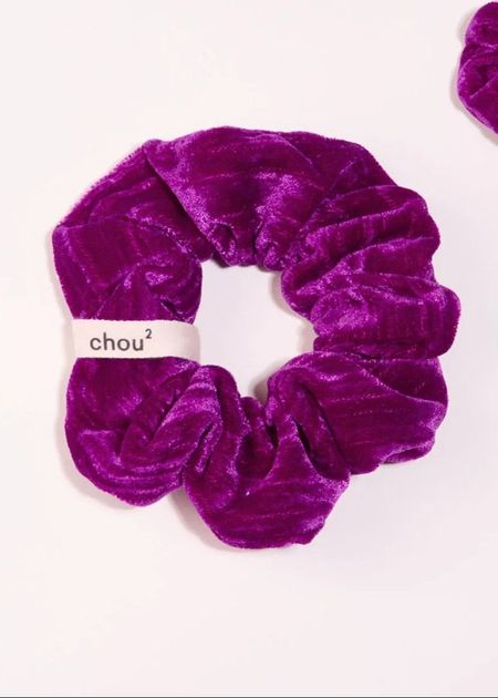 Scrunchie aus upgecyceltem Samt | Violett, Chou², Foto 2