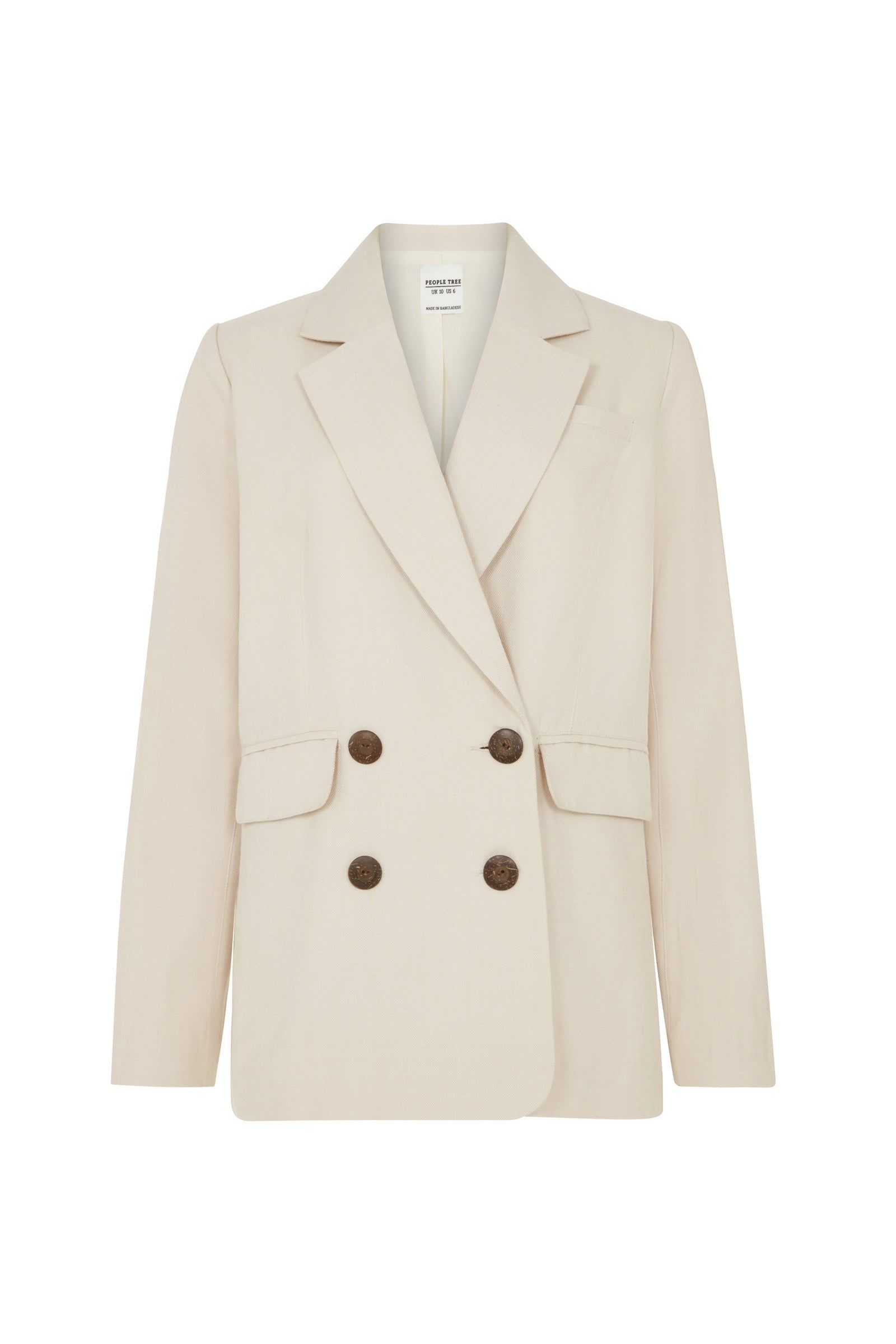 Blazer beige en coton bio - naira, People Tree, photo 6
