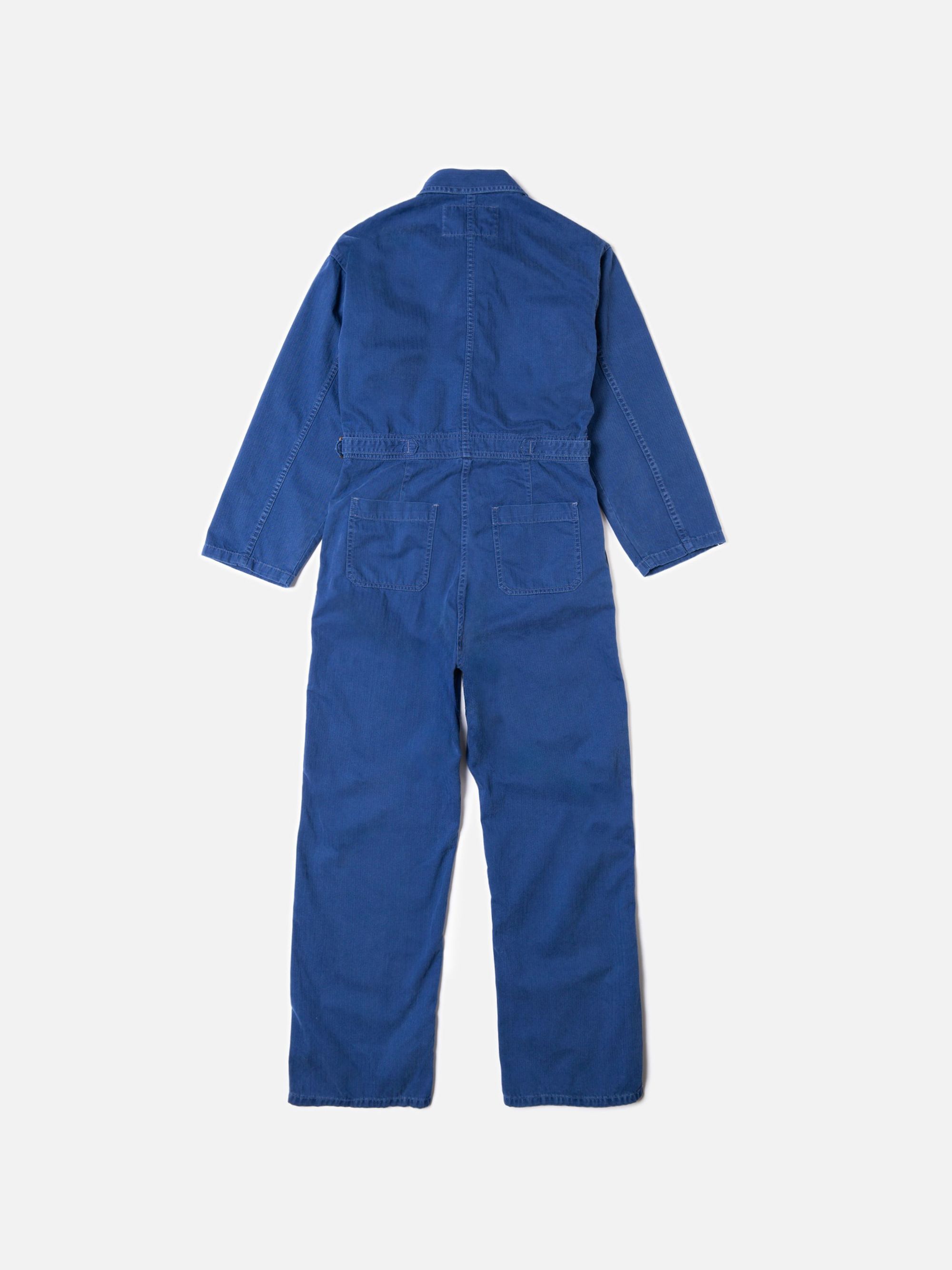 Worker-Overall aus Bio-Baumwolle | Blau "ella herringbone boilersuit blue", Nudie Jeans, Foto 8