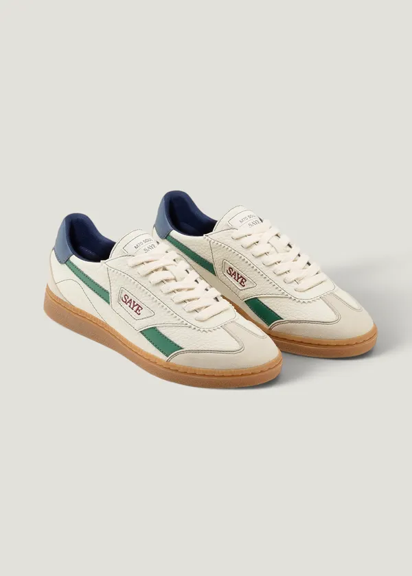 Baskets vegan | beige et bleu "M70 soul lignify - pine & midnight", SAYE