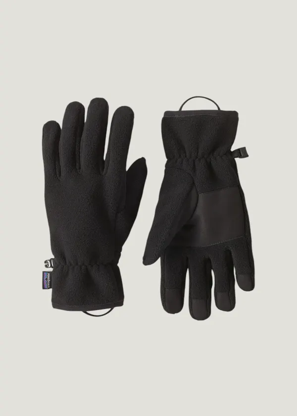 Gants polaire en matière recyclée | noir "synch gloves - bkso", Patagonia