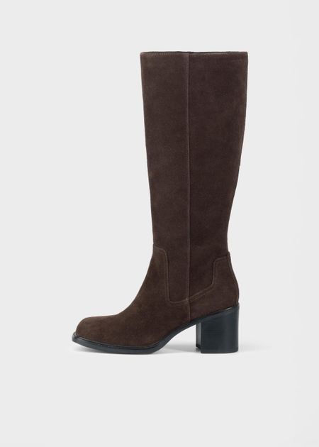 Hohe Stiefel aus zertifiziertem Leder | Braun Wildleder "meryl java", Vagabond, Foto 1