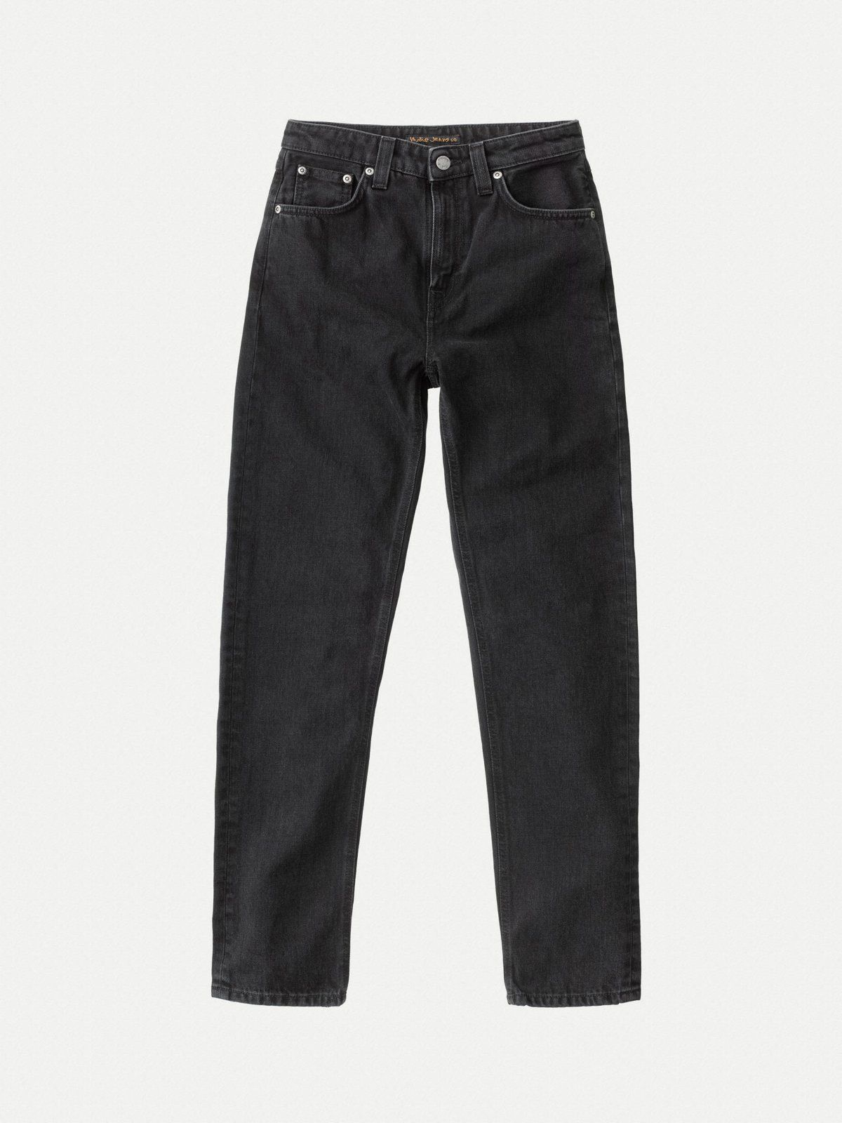Jean mom noir en coton bio - breezy britt black worn, Nudie Jeans, photo 5