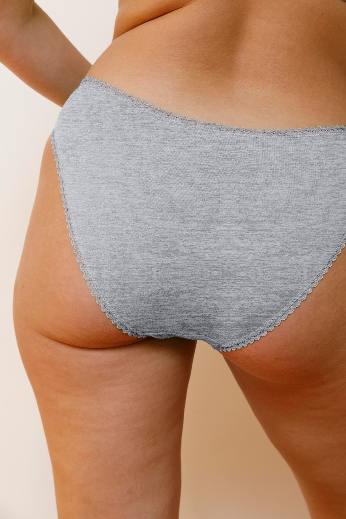 Slip aus Bio-Baumwolle | Grau meliert, We Are Jolies, Foto 3