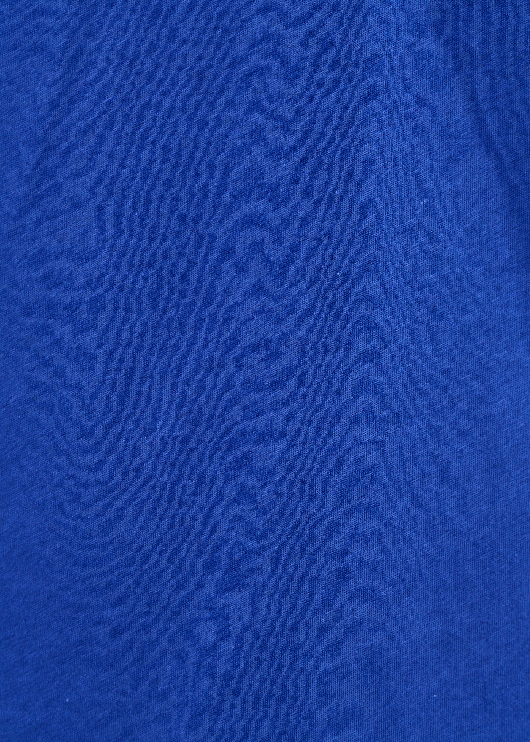 T-shirt classique en coton lin upcyclé  | bleu cobalt, WeDressFair, photo 5