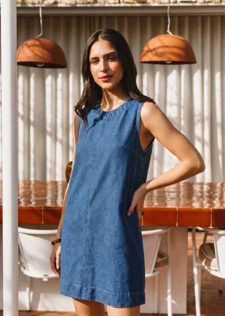 Robe Éléanore en tencel | denim - Bonjour Demain par WeDressFair