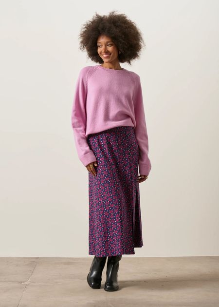 Midirock aus EcoVero Viskose | gemustert "Mira", WeDressFair, Foto 3