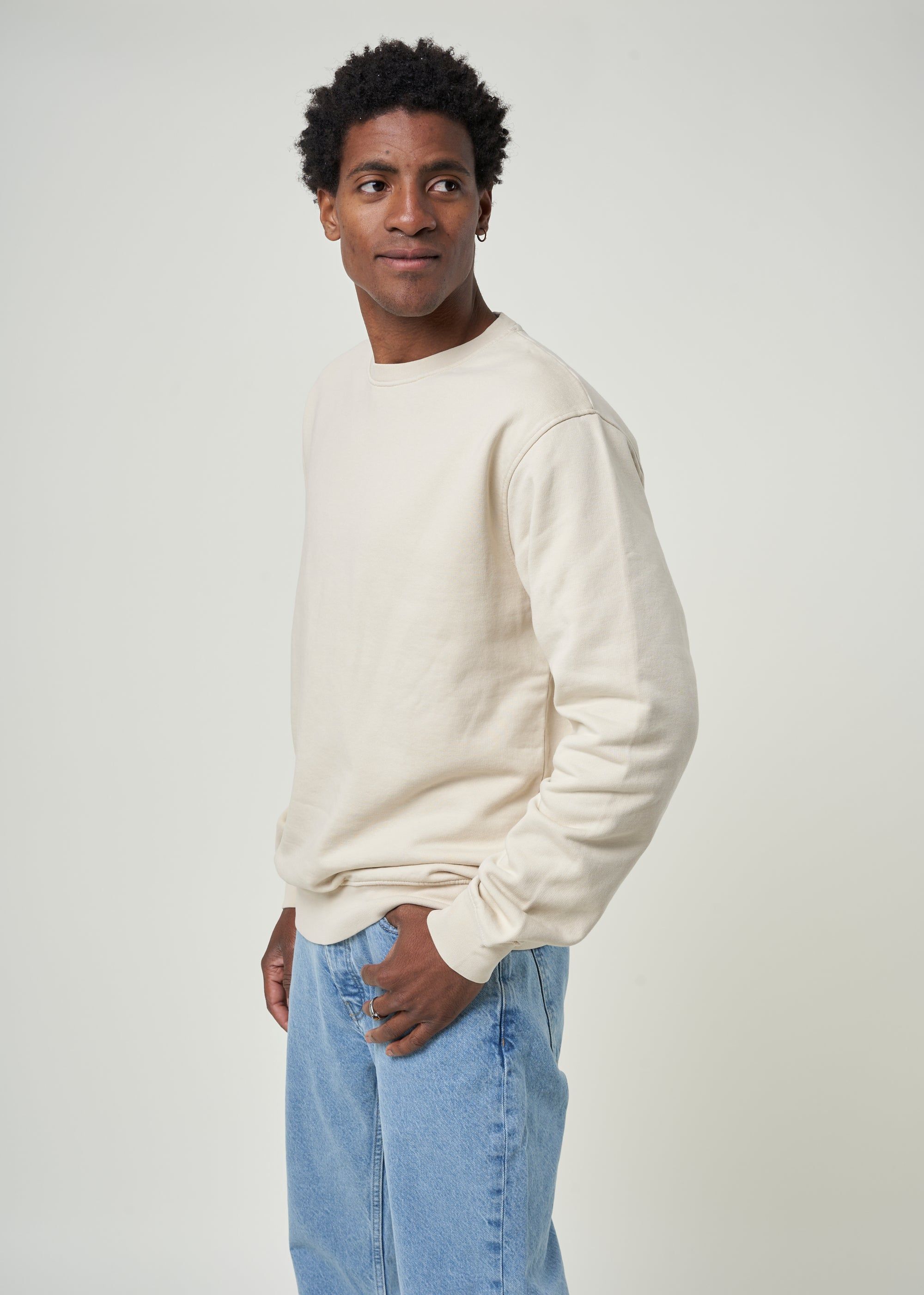 Sweat en coton bio | écru "ivory white", Colorful Standard, photo 1