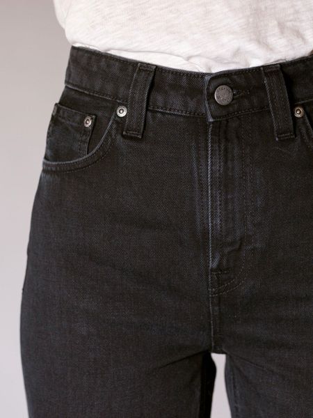 Jean mom noir en coton bio - breezy britt black worn, Nudie Jeans, photo 4