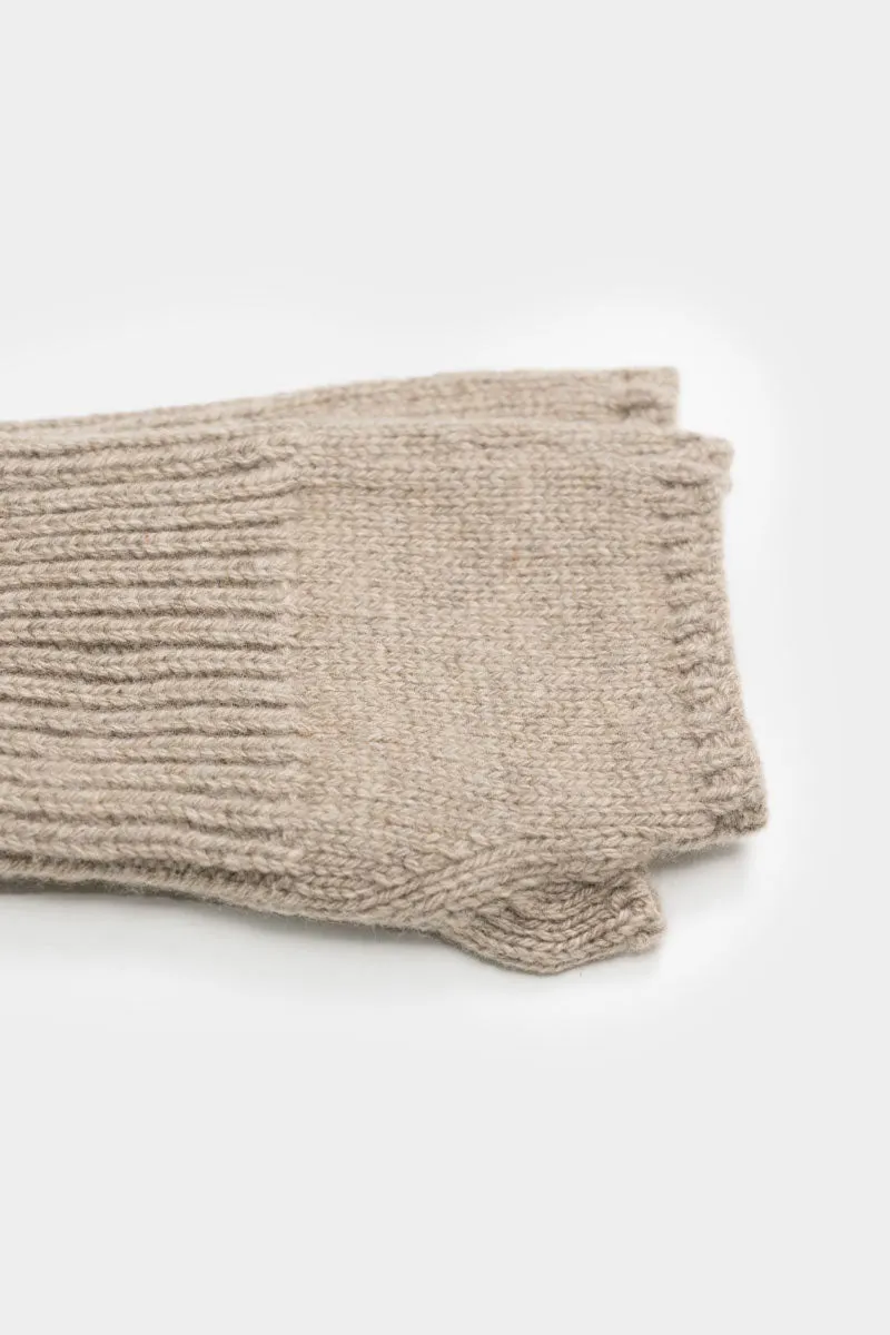Mitaines en cachemire recyclé | beige "manicotti tamara beige sabbia", Rifò, photo 2