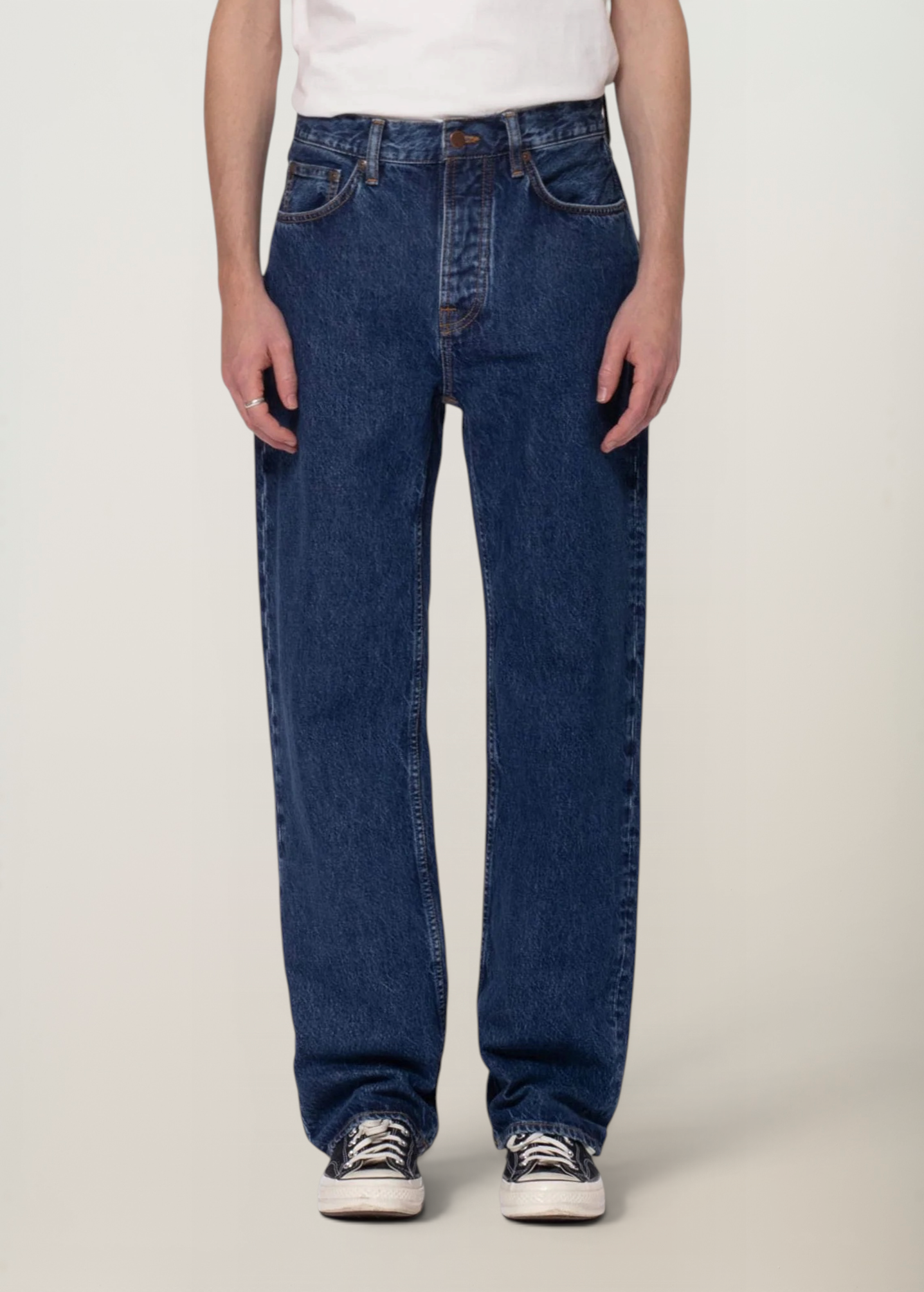 Jean droit large en coton bio | bleu "tuff tony evening jazz", Nudie Jeans, photo 1
