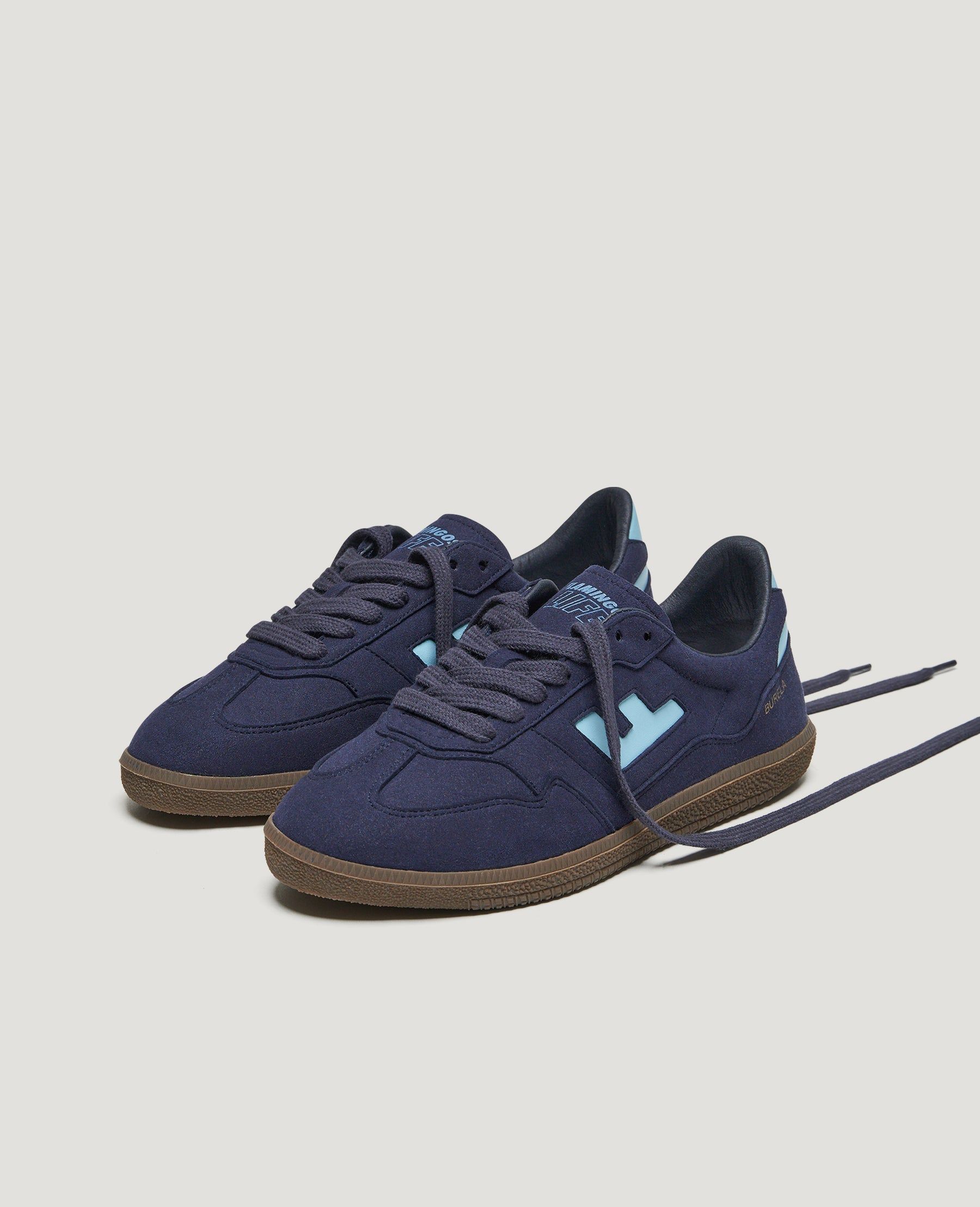 Vegane Sneaker | Blau "burela slim navy sky", Flamingos Life, Foto 1