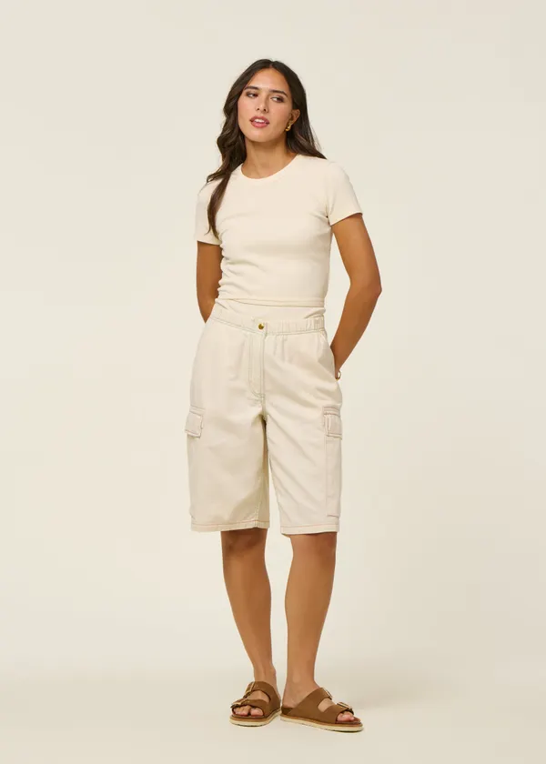 Short bermuda en coton bio | écru "treve", Graine