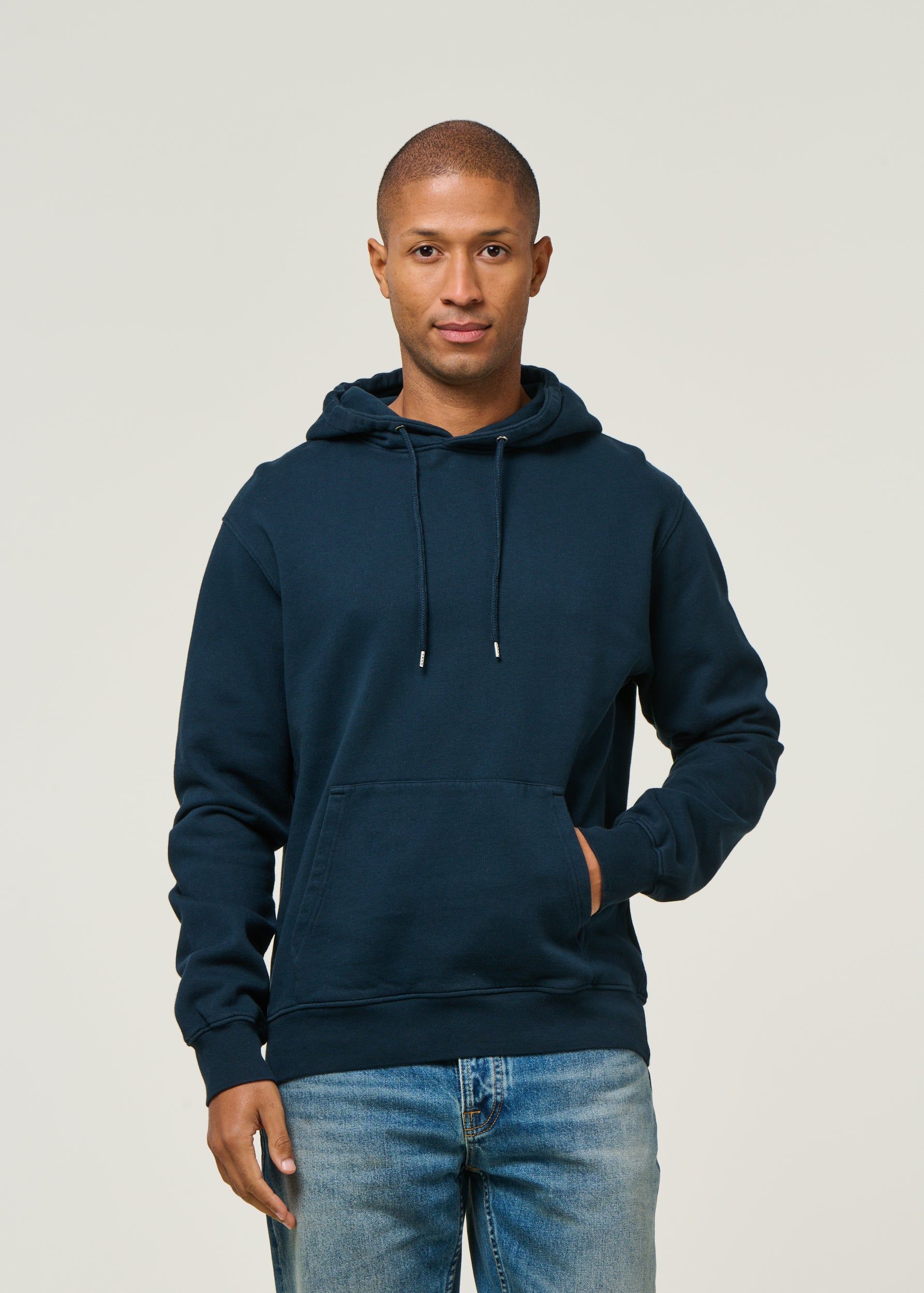 Sweat à capuche en coton bio | marine "navy blue", Colorful Standard, photo 1