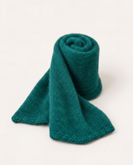 Écharpe en mohair certifiée | vert émeraude "Éléanore", WeDressFair