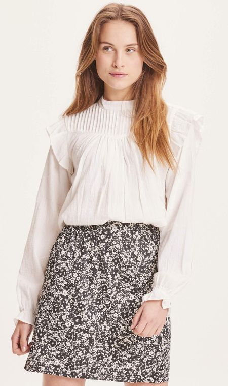 Blouse blanche en coton bio - lily