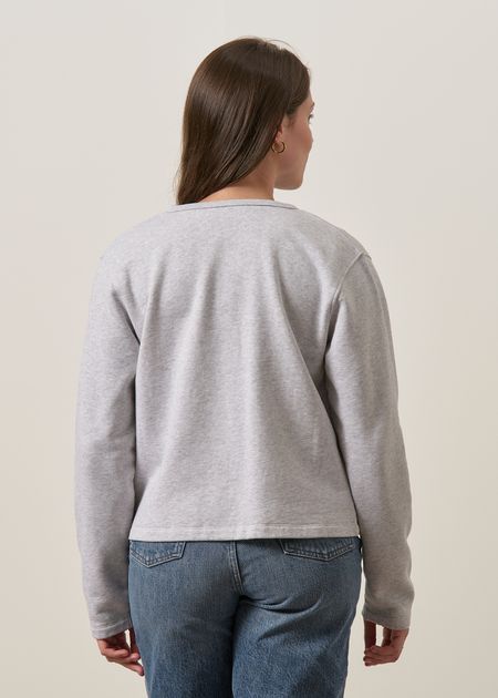 Cardigan aus Bio-Baumwolle | grau meliert, WeDressFair, Foto 3