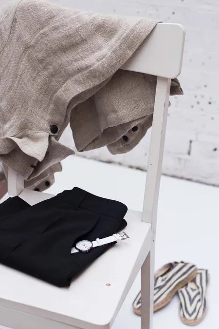 Les vêtements en lin sont doux et respirants.