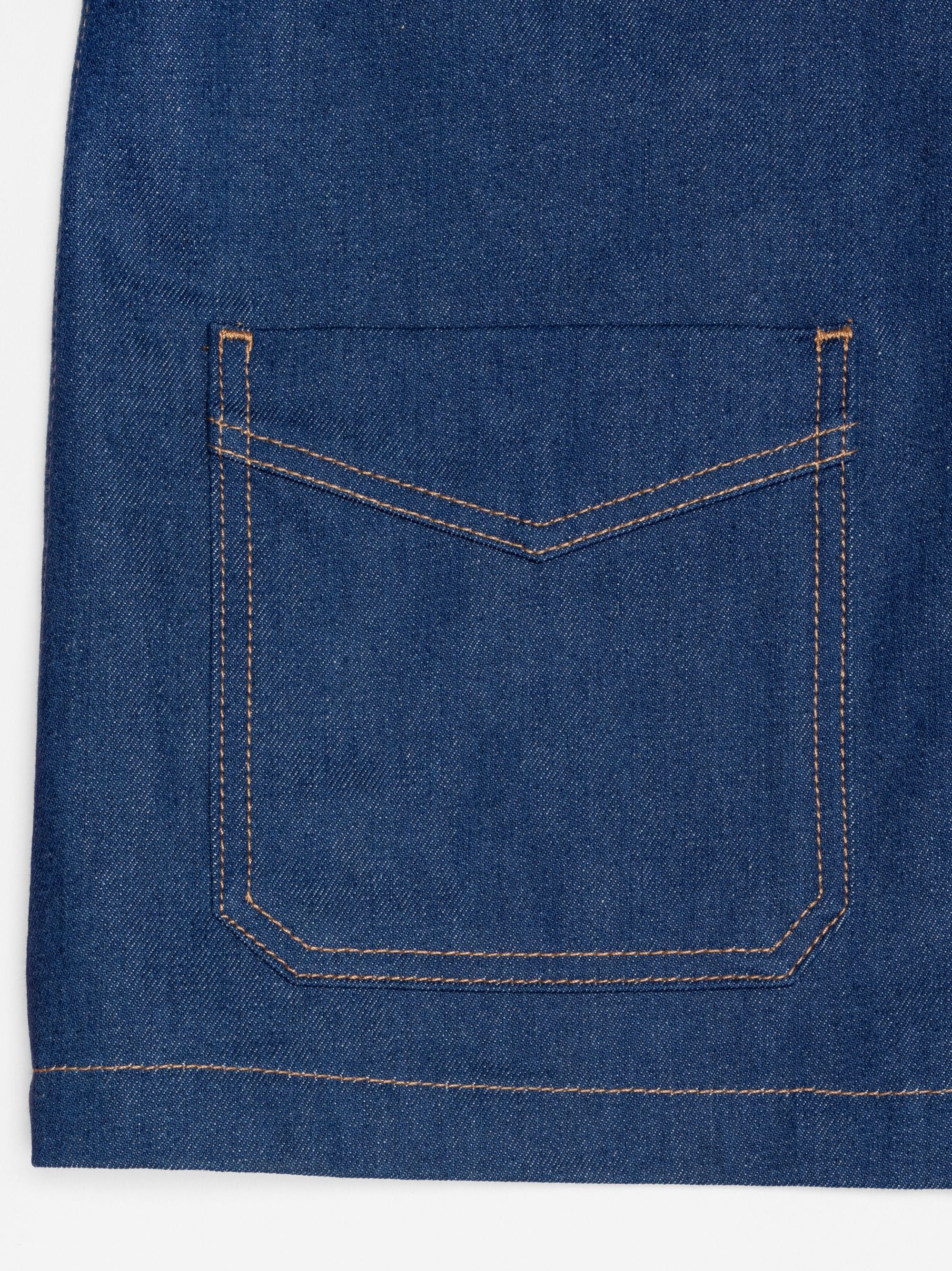 Veste en jean brut en coton bio - kelly western jacket 70's blue denim, Nudie Jeans, photo 7