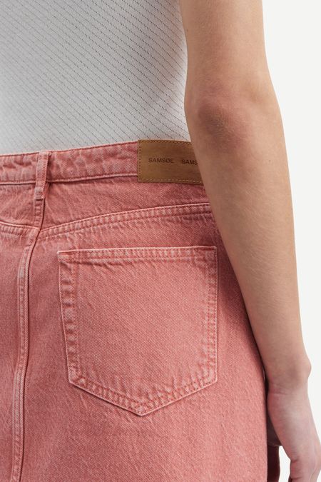 Rosa Jeansrock aus Bio-Baumwolle - norma skirt root, Samsoe Samsoe, Foto 3