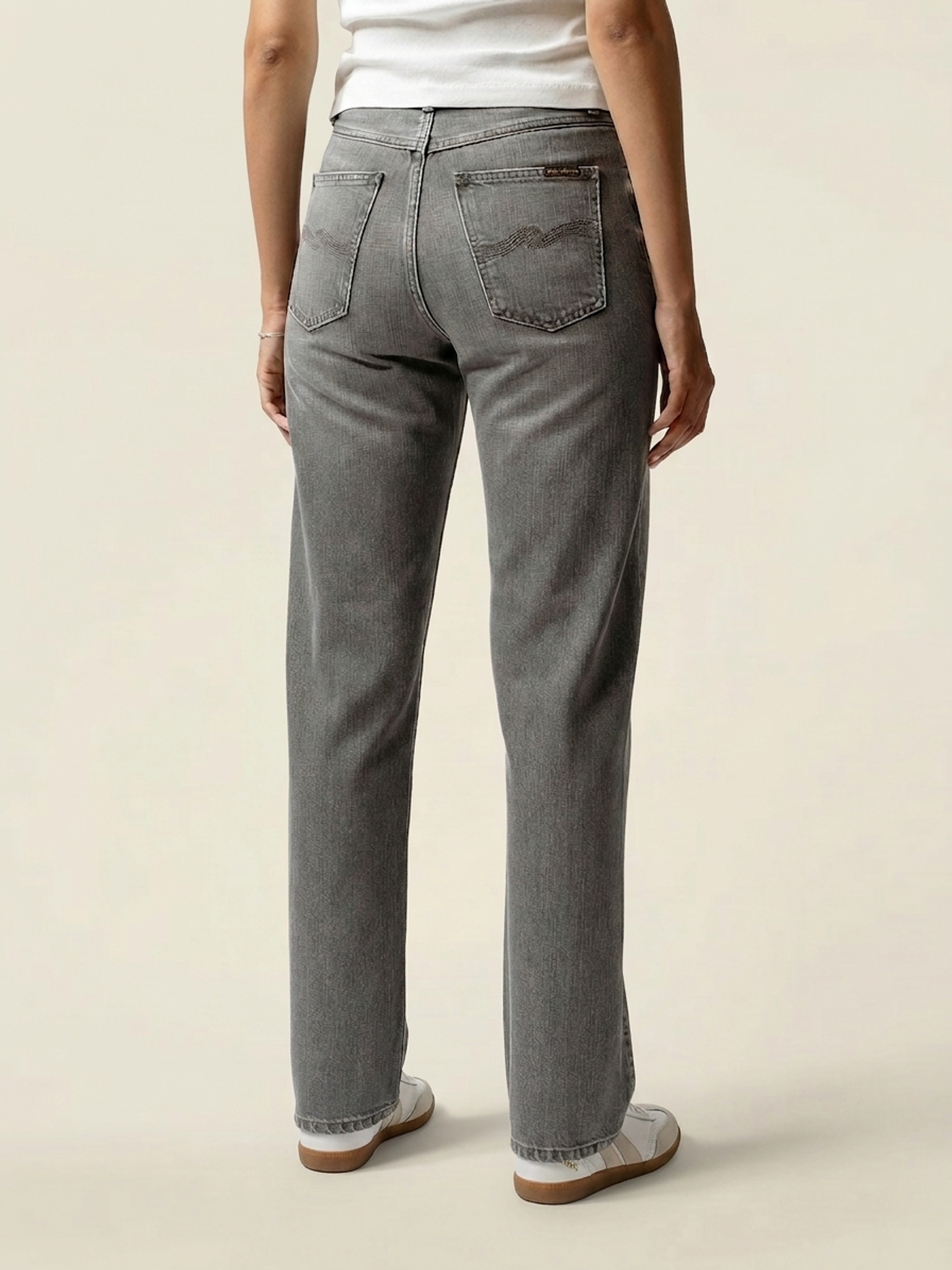 Gerade Jeans aus Bio-Baumwolle | Grau "lofty lo - foggy-grey", Nudie Jeans, Foto 2