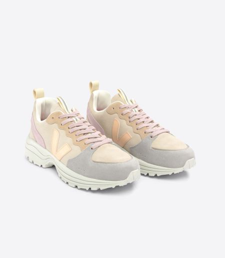 Baskets basses en suède certifié | multicolore "venturi vc suede almond peach-multico", Veja, photo 2