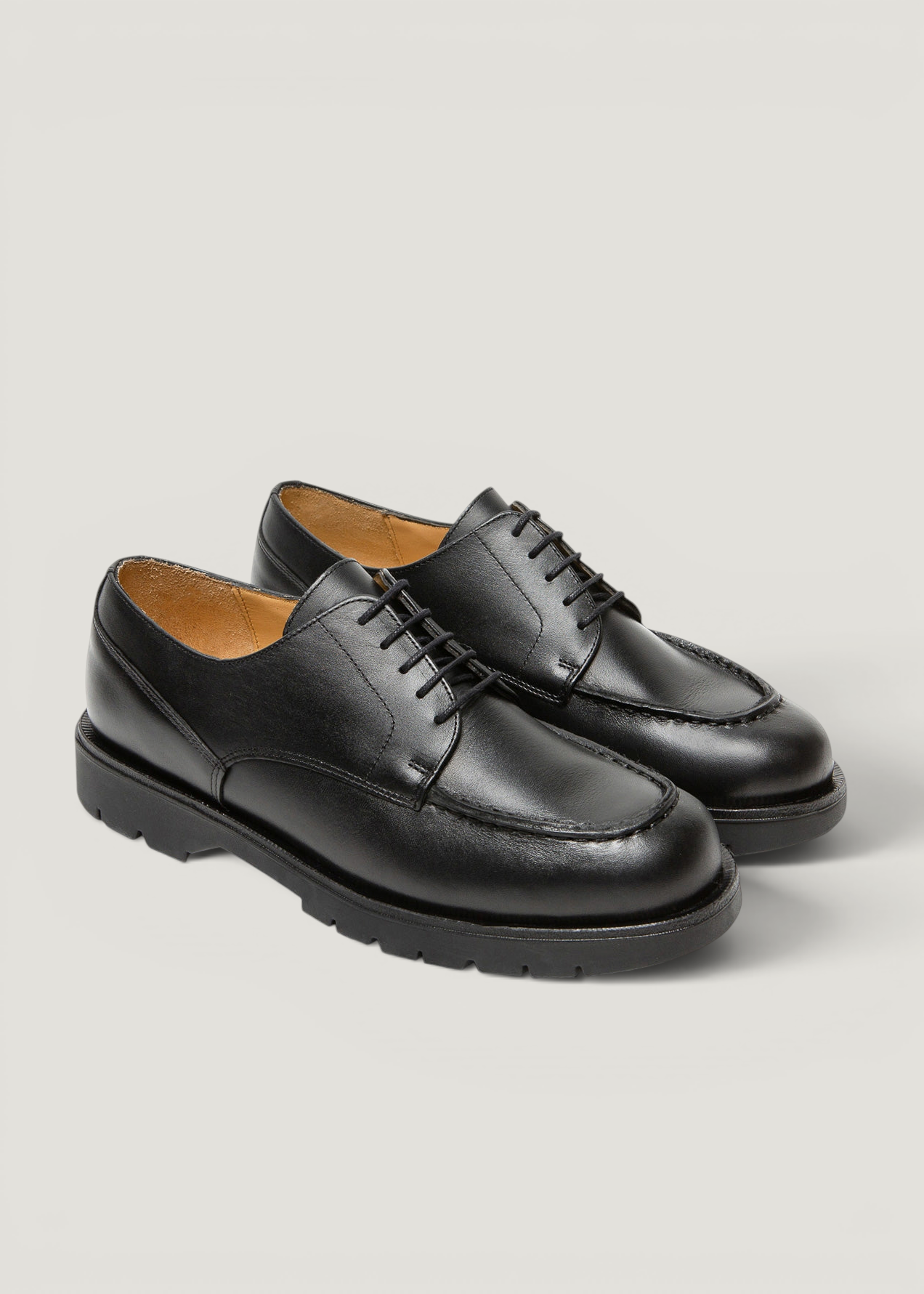 Derbies made in france en cuir certifié | noir "frodan noir", Kleman, photo 2