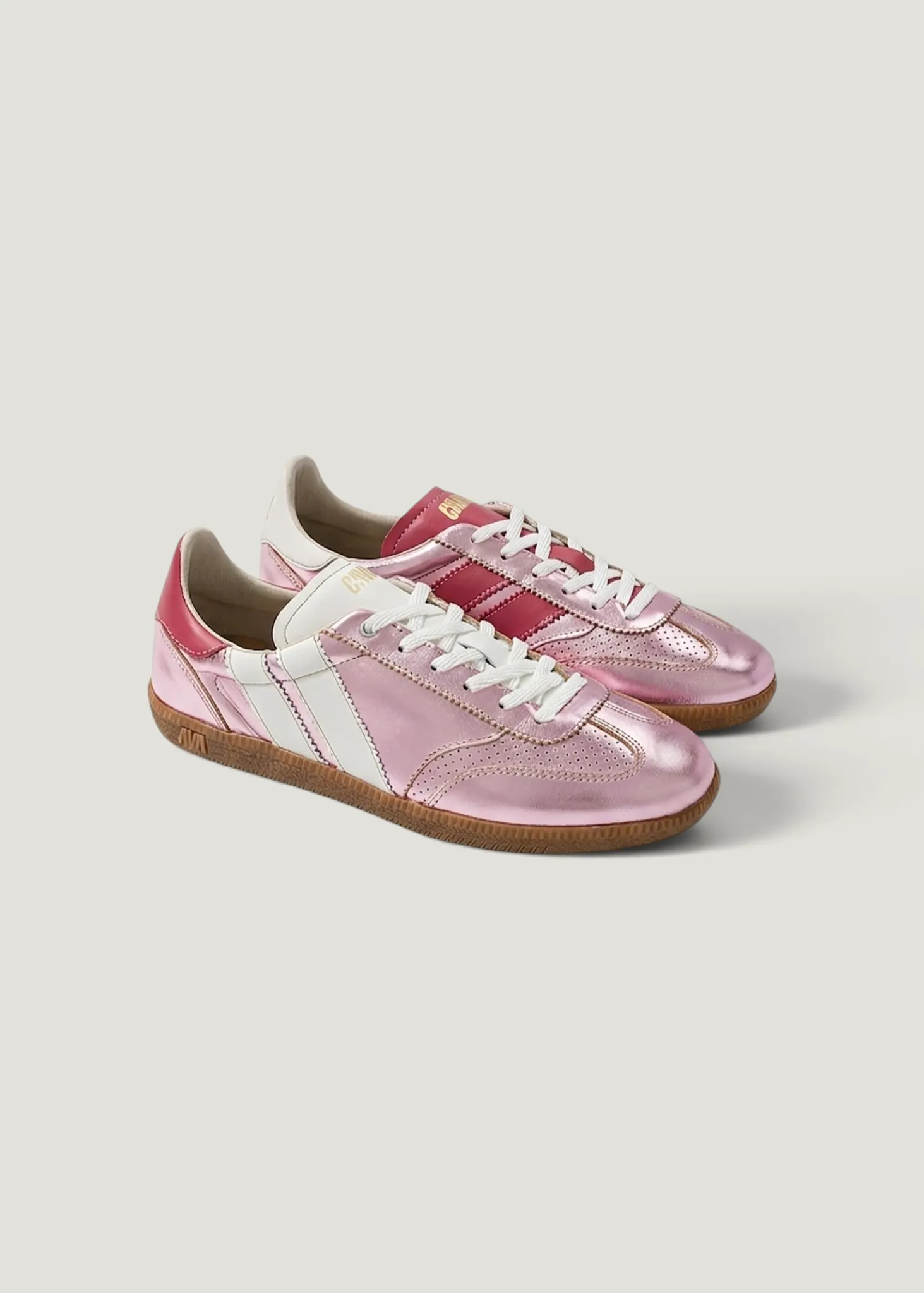 Baskets en cuir certifié | rose brillant "pulse - pink pearl", Caval, photo 1
