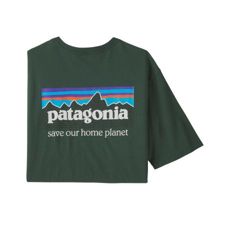 T-shirt vert forêt en coton bio - p-6 mission organic t-shirt pinyon green