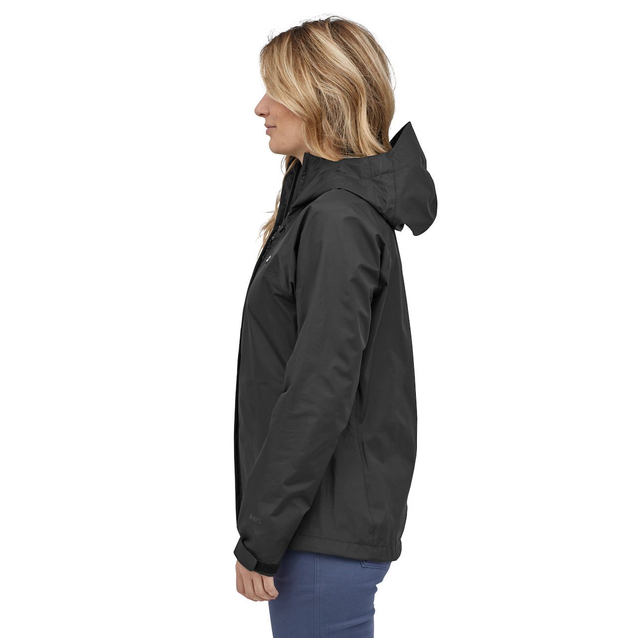Imperméable noir en nylon recyclé - women's torrentshell 3l jacket black, Patagonia, photo 2