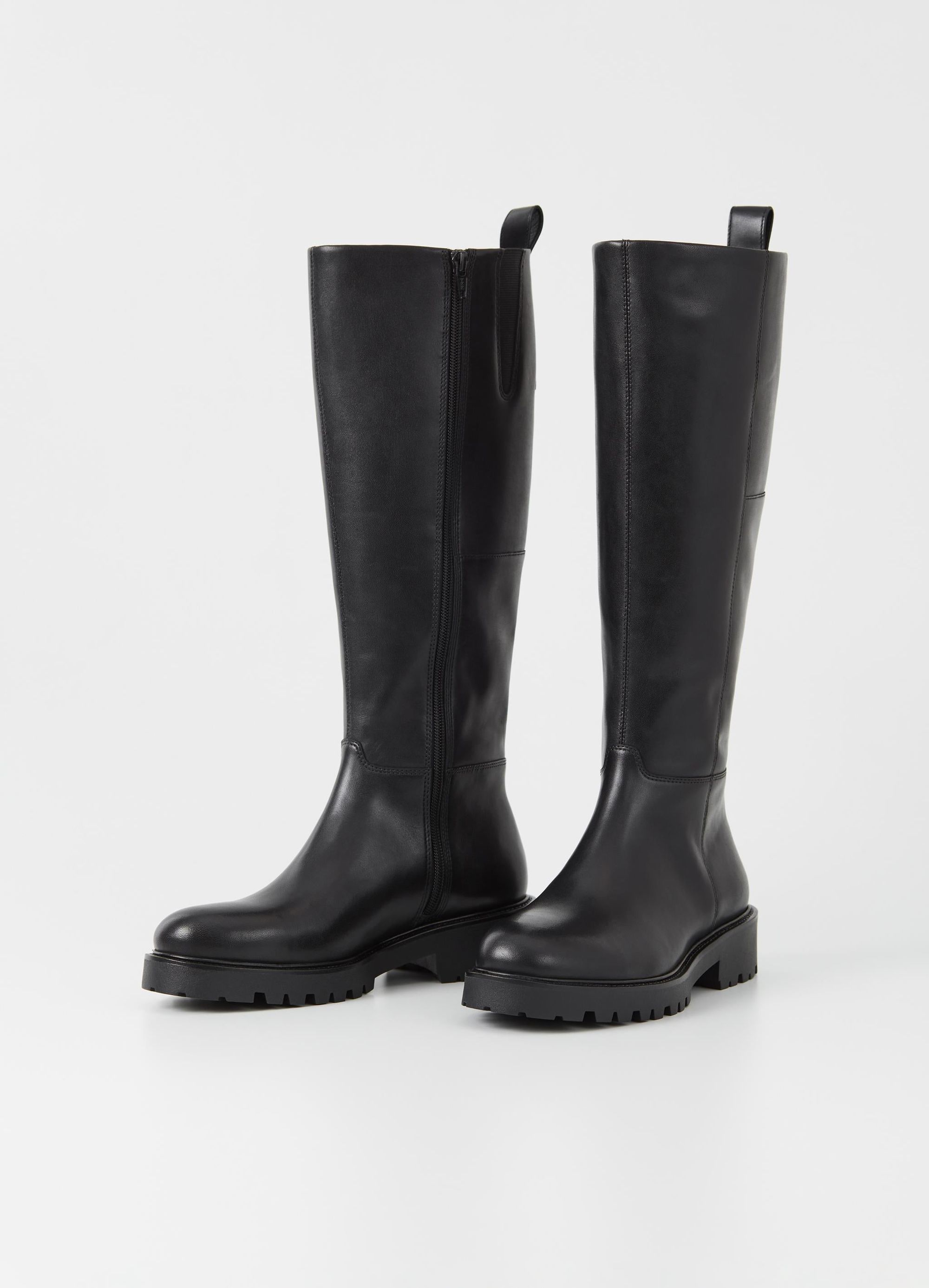 Bottes hautes en cuir certifié | noir "kenova black", Vagabond, photo 2