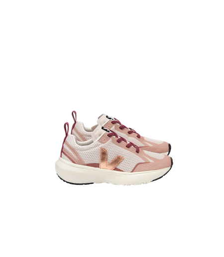 Baskets enfant canary elastic laces alveomesh natural venus