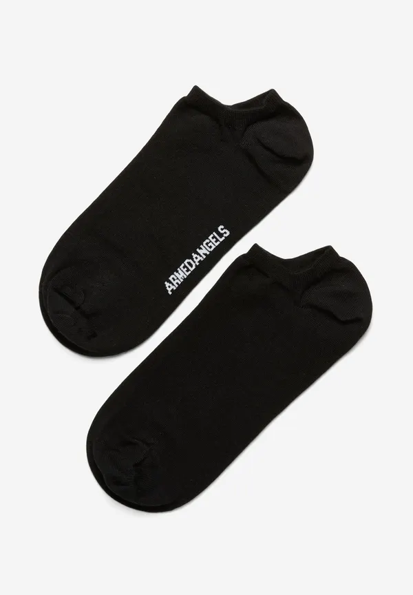 Chaussettes courtes noires en coton bio - saalvo - black, Armedangels