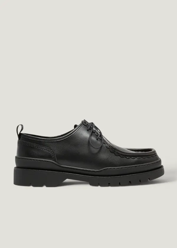 Derbies made in france en cuir certifié | noir "major noir", Kleman