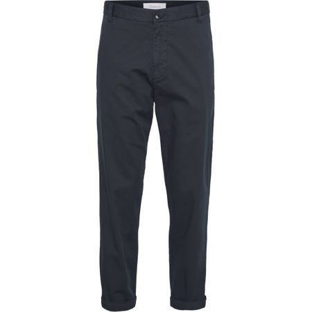 Chino ample bleu nuit en coton bio - bob
