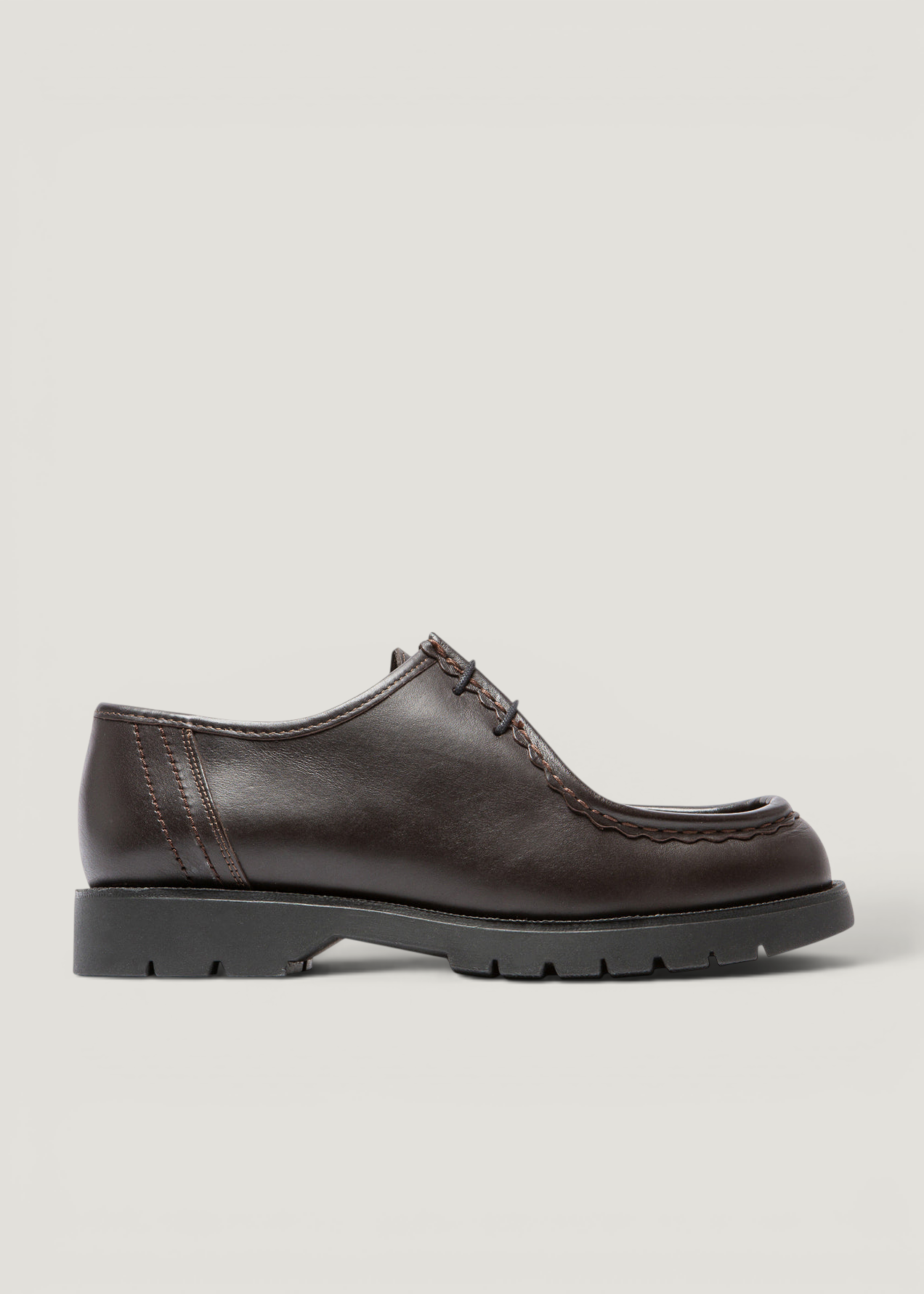 Derbies made in france en cuir certifié | marron "padror marron noir", Kleman, photo 1