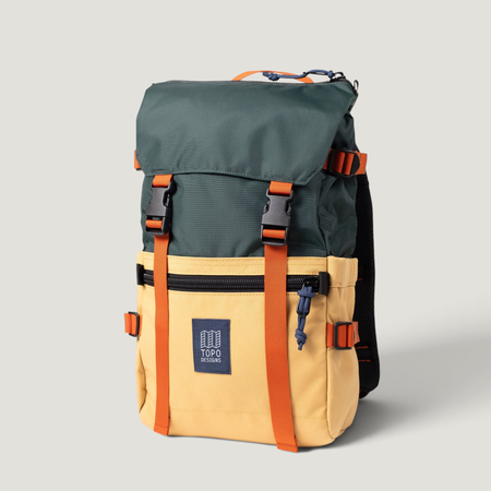 Sac à dos 20L en nylon recyclée | vert et jaune "Rover pack classic 20l - forest / goldenrod", Topo Designs, photo 5