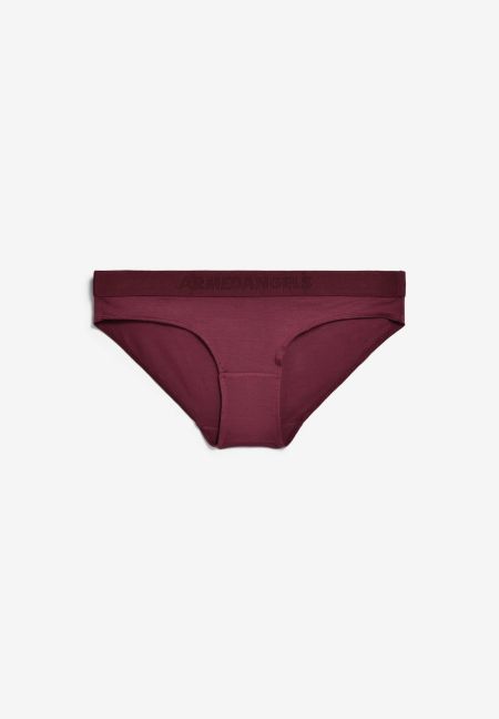 Culotte en modal | bordeaux "Trinaa brief - cranberry juice" - Armedangels