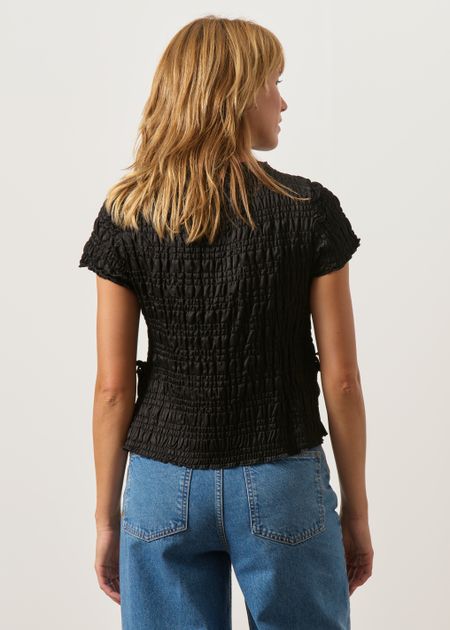 Top aus Ecovero | Schwarz "Fern-black", Jan'n June, Foto 4